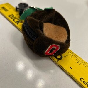 The Ohio State University Buckeye Nut Hat mini keychain or coin purse.